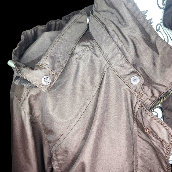 LANDS END Women's Brown Spring Jacket- Large (14/16) - Picture 7 of 8